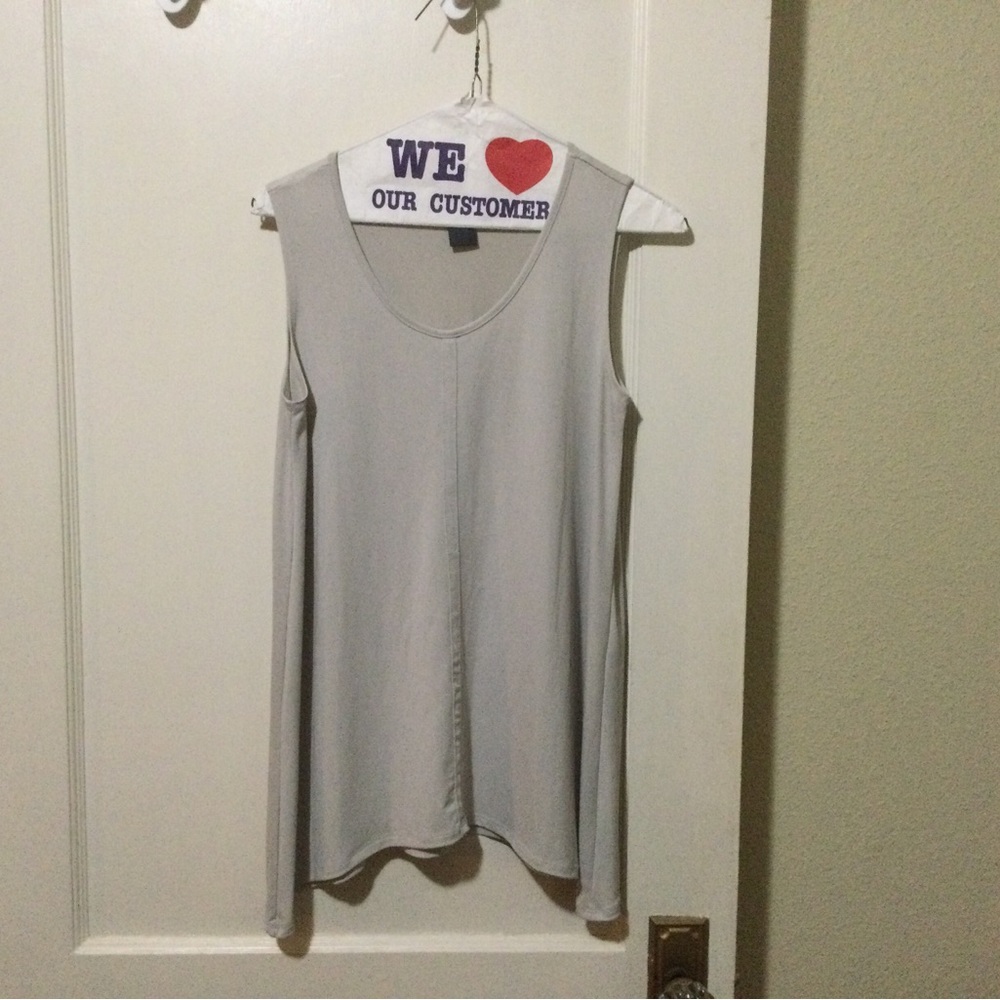 Gray Sleeveless Women's Top
